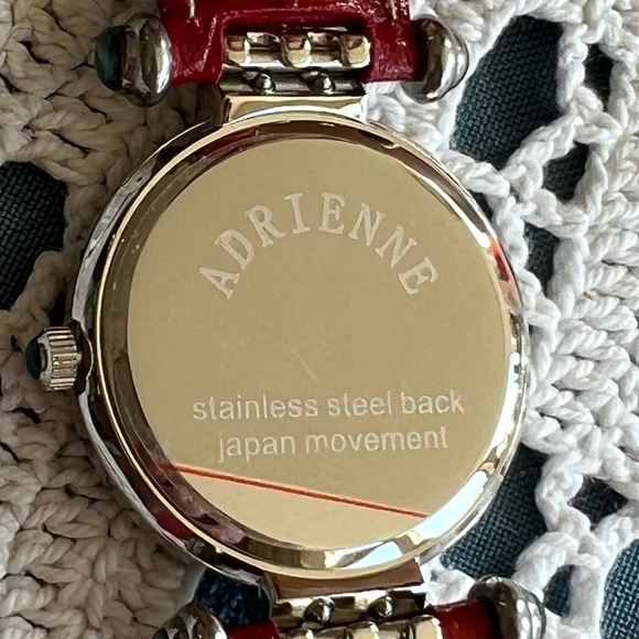 Adrienne Watch: 🆕 Red Leather Band - Picture 8 of 9
